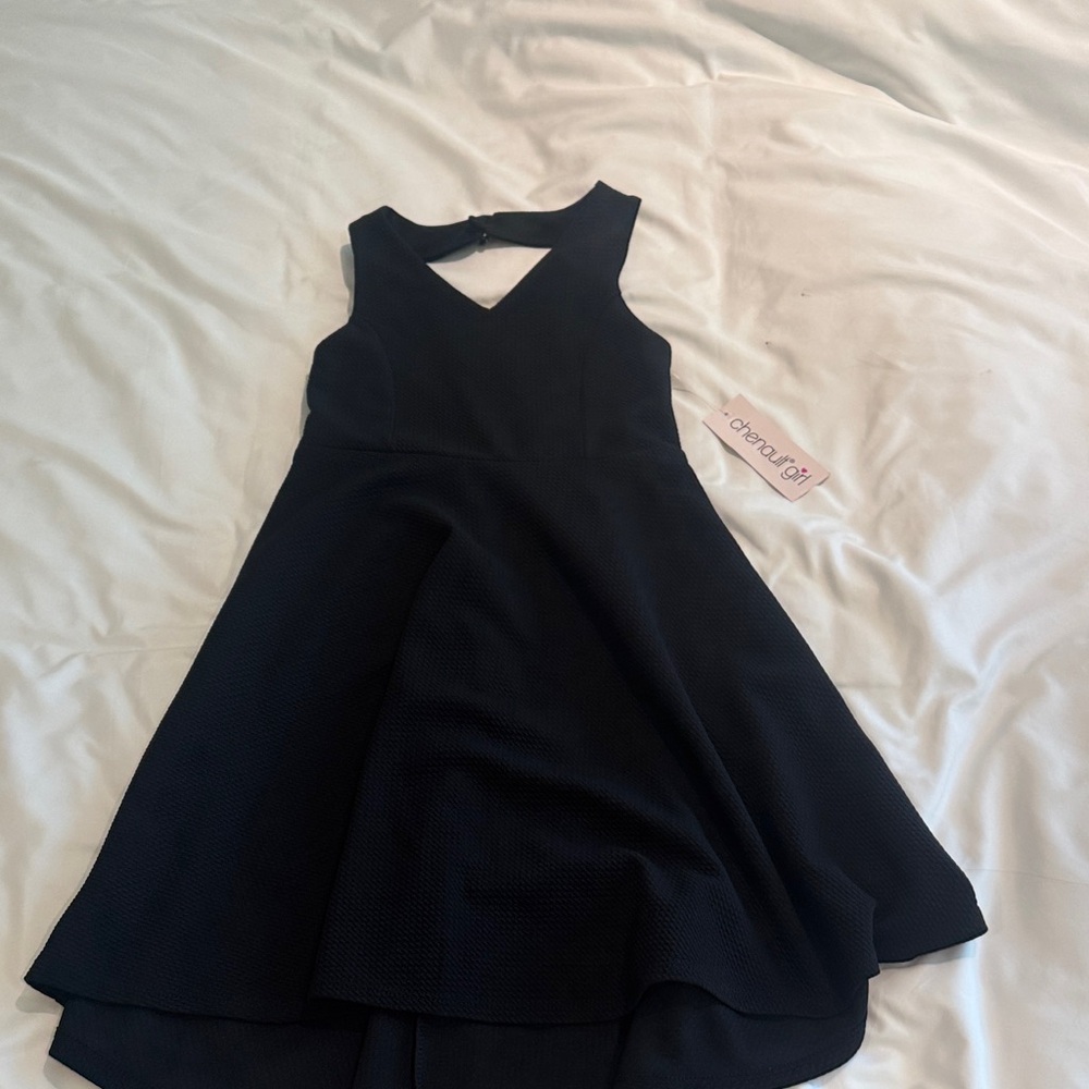 Chenault Black Sleeveless Kids Dress